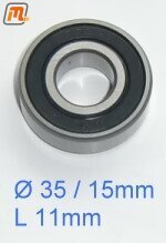 gearbox-manual crank spigot bearing  (pilot bearing)  V6 3,0l  (35,0 x 15,0 mm)
