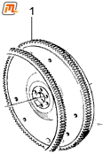 Schwungscheibe Schaltgetriebe  V6 3,0  (Ø 242mm = 9 1/2
