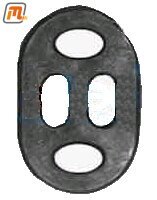 Auspuff-Gummi Vorschalldämpfer CVH 1,8l  64-66kW  (hinten, nicht für Katalysator)